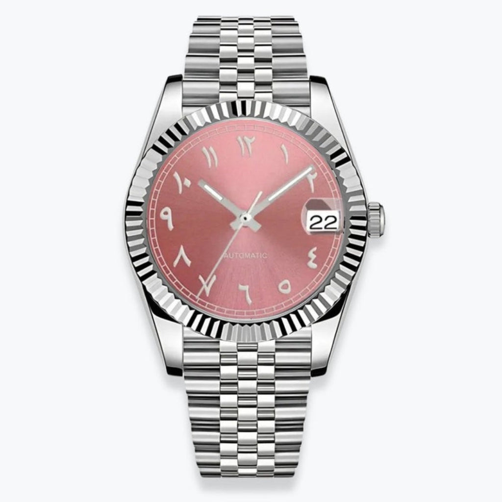 SEIKOJUST SILVER ARABIC JUBILEE MOD CORAL EDITION