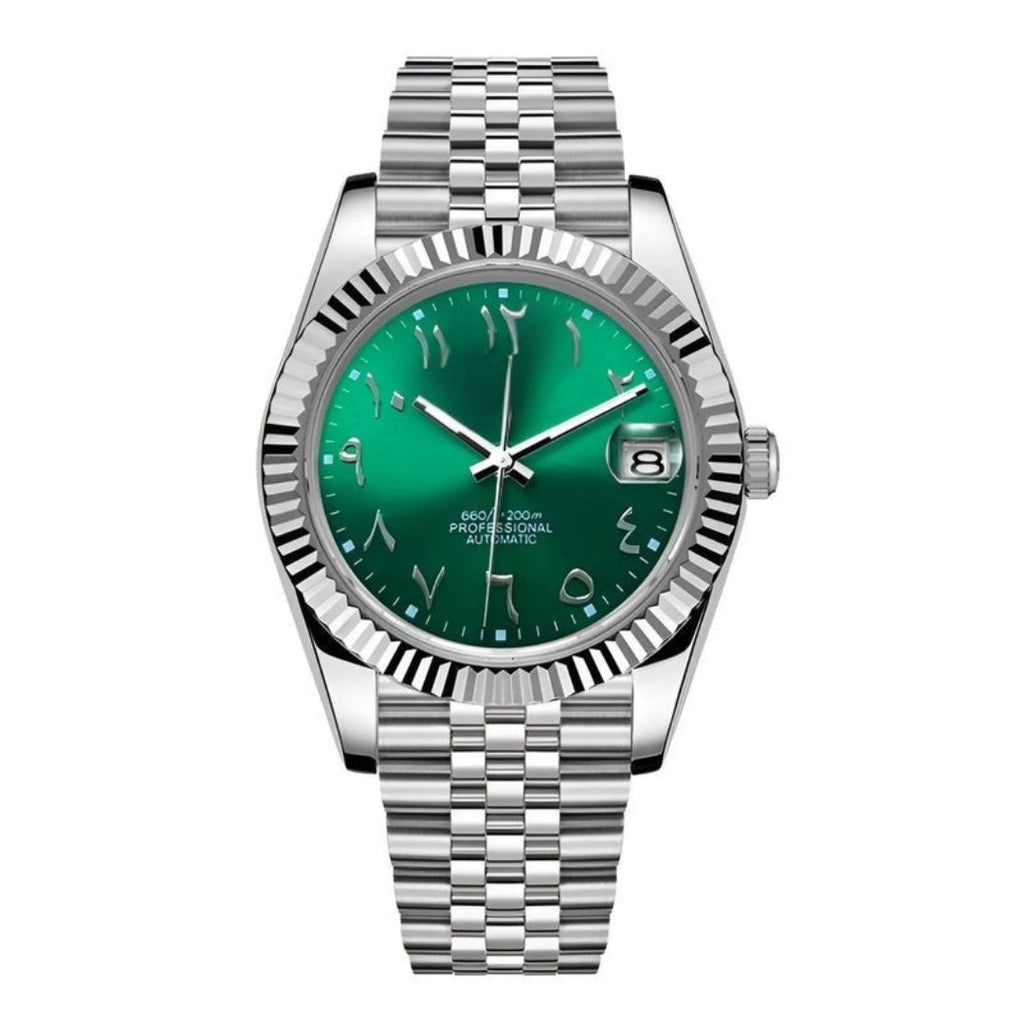 SEIKOJUST SILVER ARABIC JUBILEE MOD EMERALD EDITION