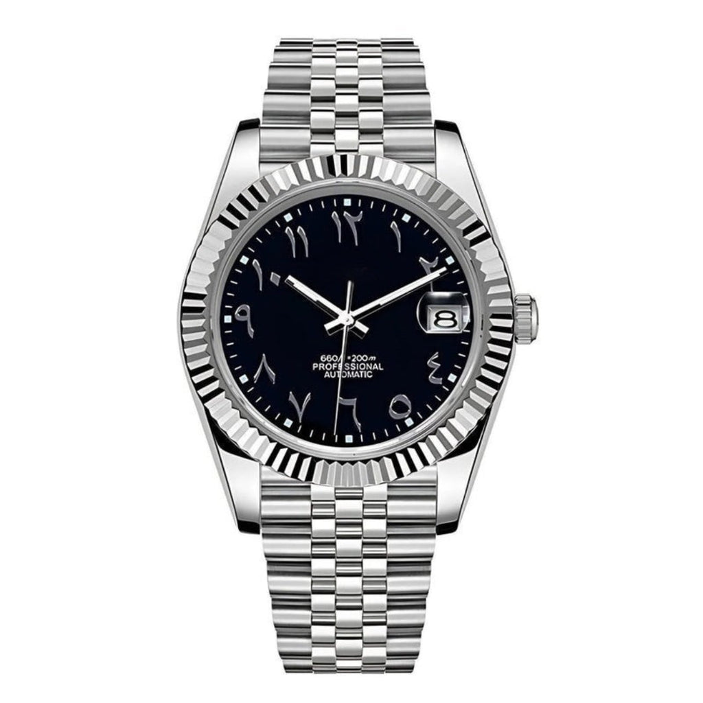 SEIKOJUST SILVER ARABIC JUBILEE MOD MIDNIGHT EDITION