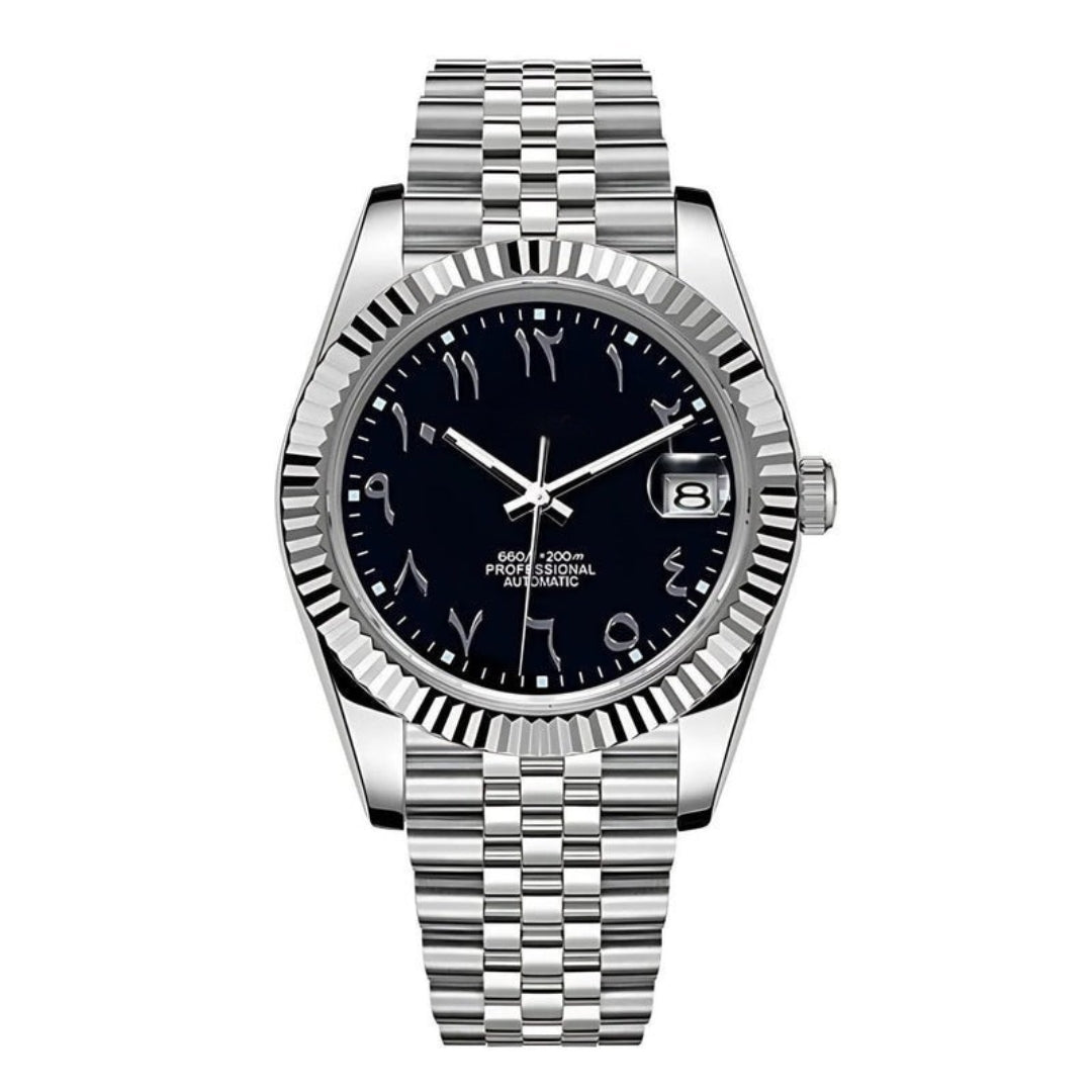 SEIKOJUST SILVER ARABIC JUBILEE MOD MIDNIGHT EDITION