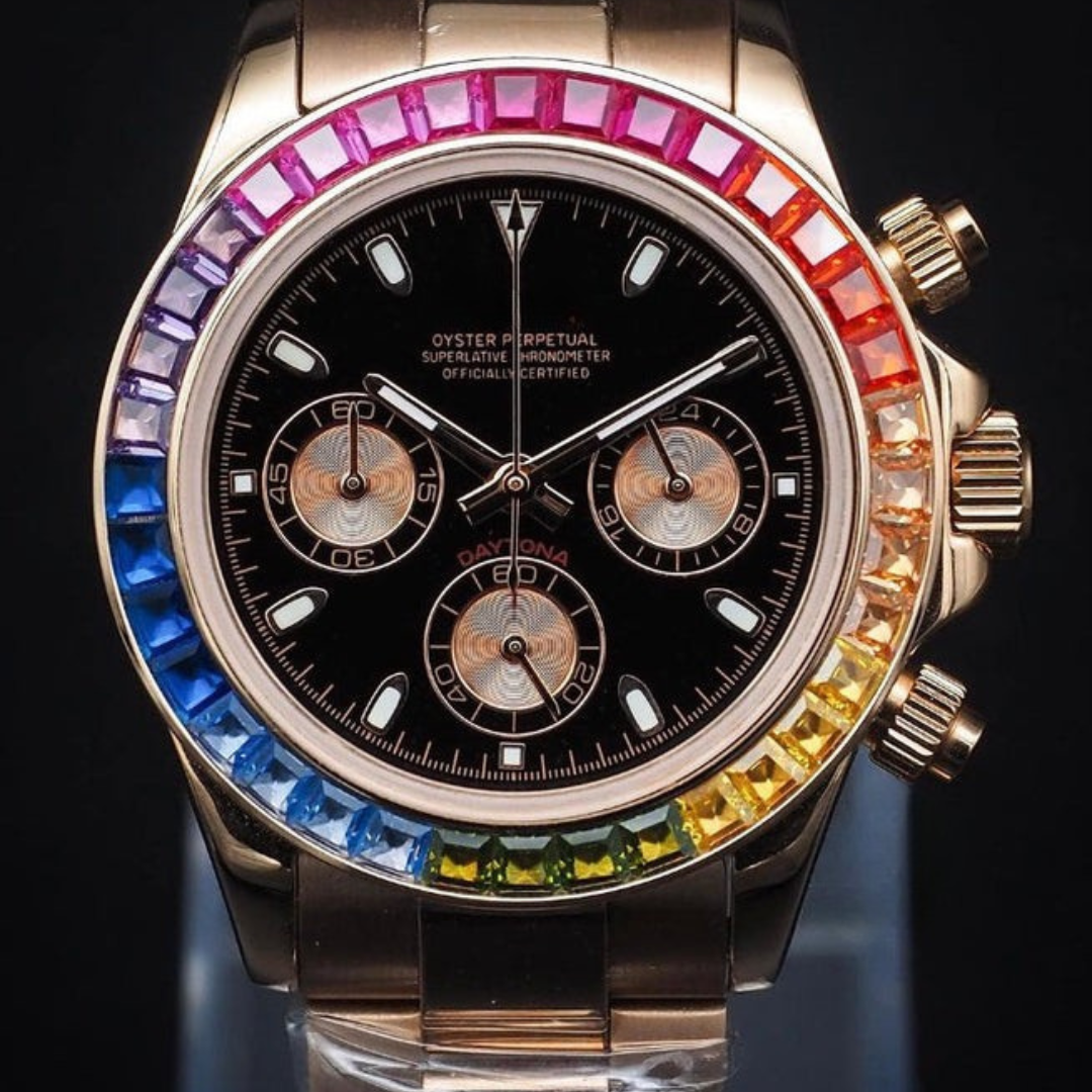 SEITONA CHRONOGRAPH MOD ROSE RAINBOW EDITION