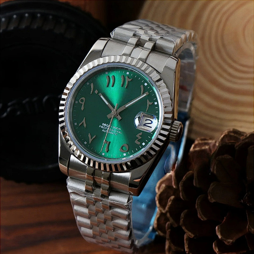 SEIKOJUST SILVER ARABIC JUBILEE MOD EMERALD EDITION