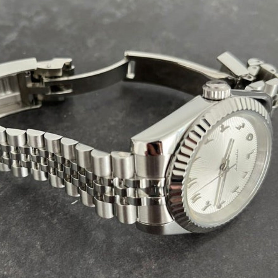 SEIKOJUST SILVER ARABIC MOD OFF-WHITE EDITION