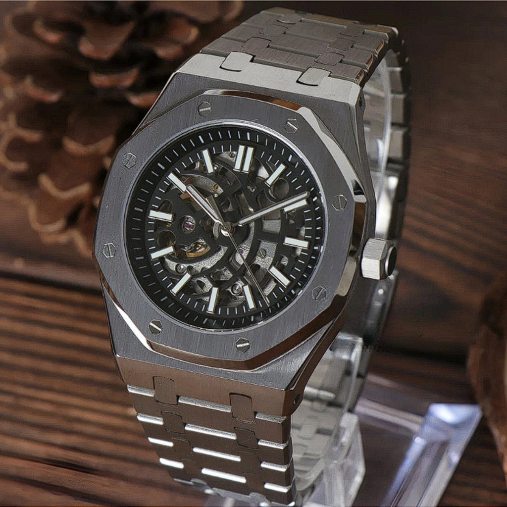 SEIKOAK ROYAL SKELETON SILVER MOD EDITION