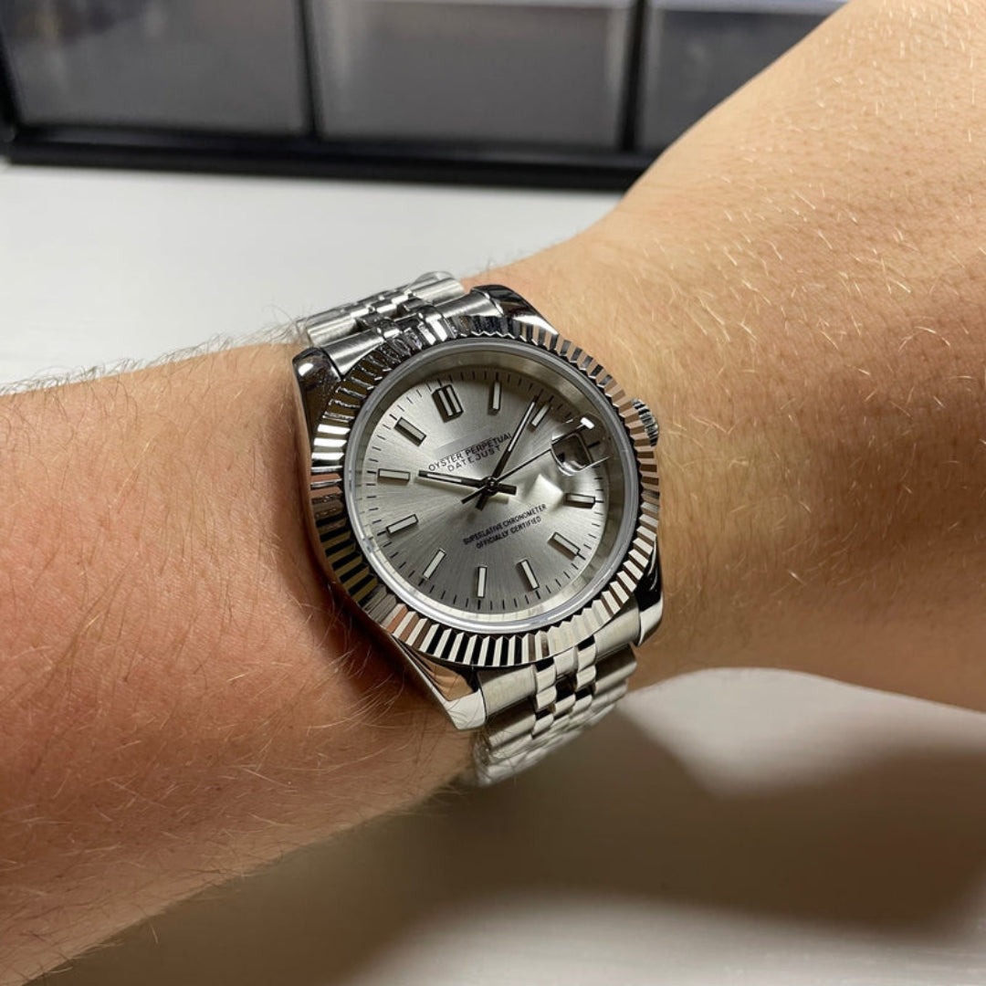 SEIKOJUST SILVER ARABIC JUBILEE MOD PLATINUM EDITION