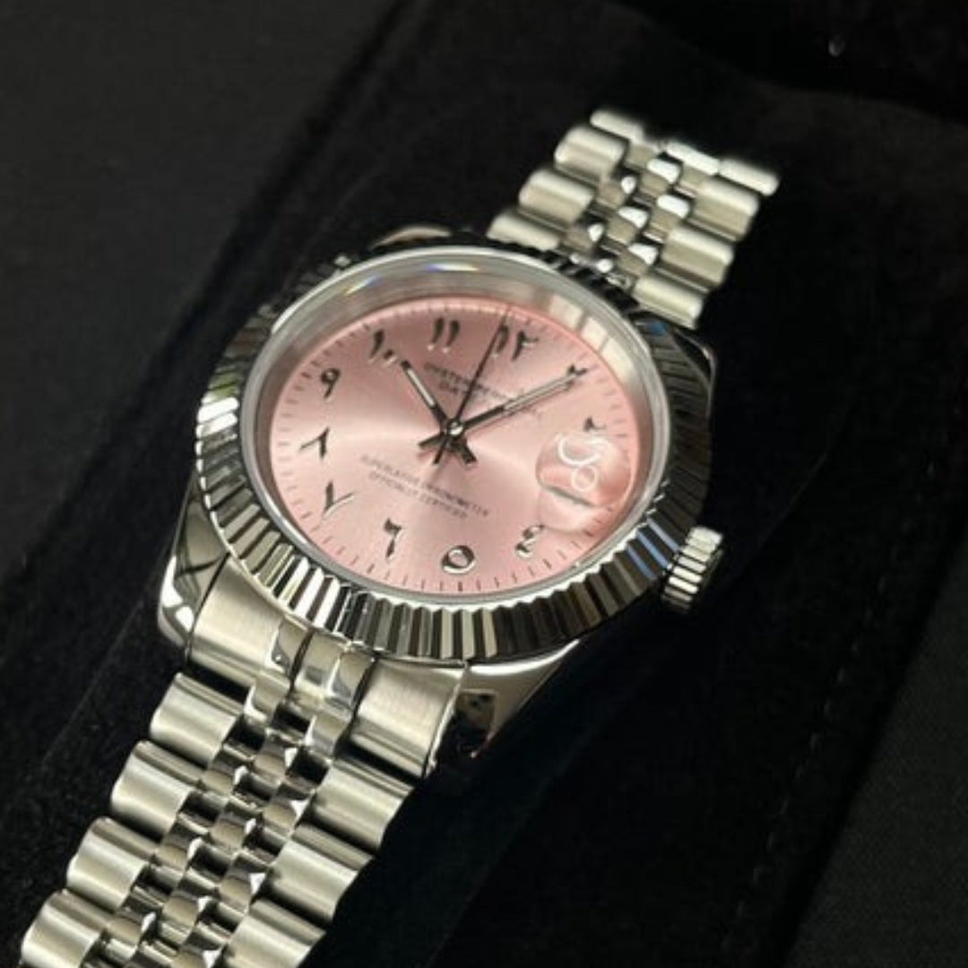 SEIKOJUST SILVER ARABIC JUBILEE MOD COTTON CANDY EDITION