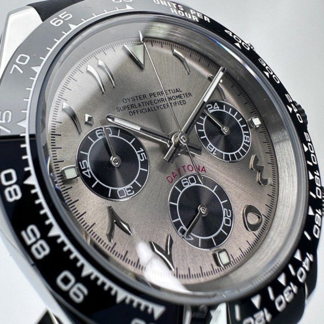 SEITONA CHRONOGRAPH MOD RHODIUM ARABIC EDITION