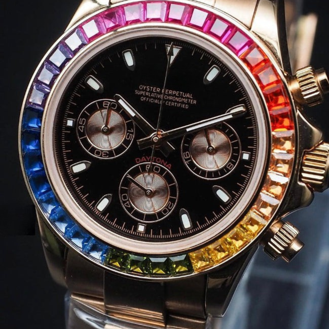 SEITONA CHRONOGRAPH MOD ROSE RAINBOW EDITION