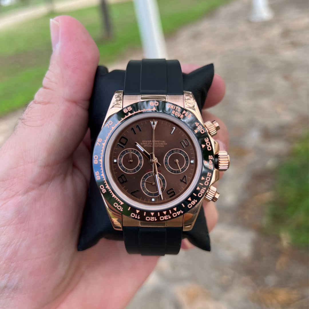 SEITONA CHRONOGRAPH MOD ROSE GOLD CHOCOLATE EDITION
