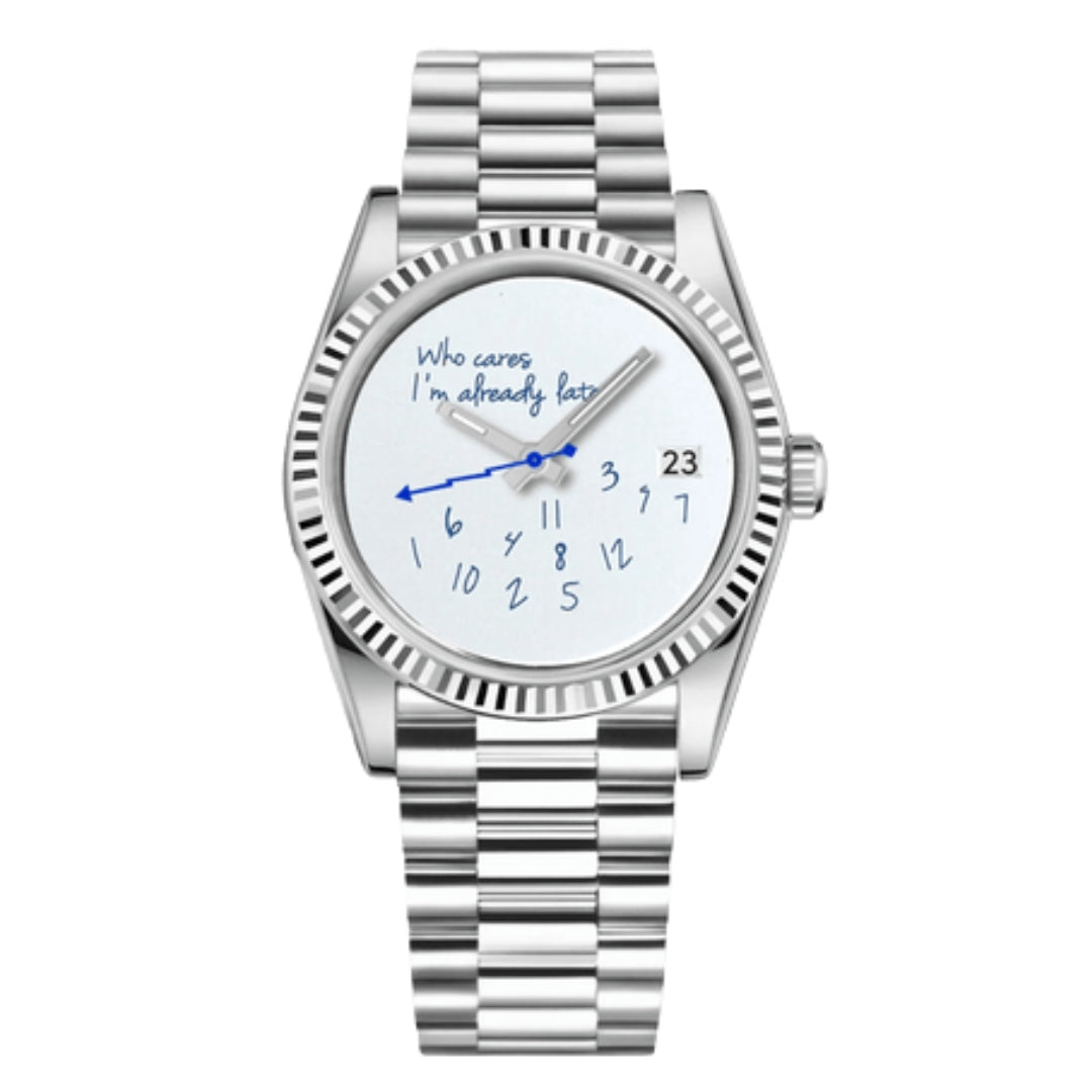 SEIKOJUST SILVER PRESIDENTIAL MOD WHO CARES EDITION